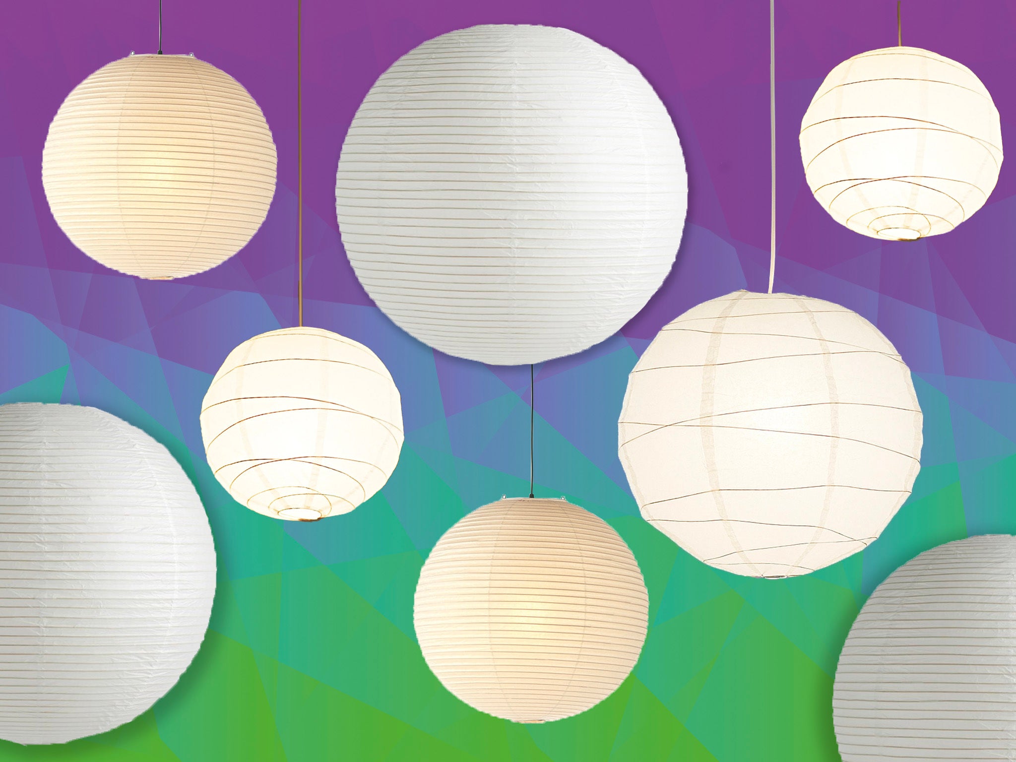 Paper deals globe lampshade